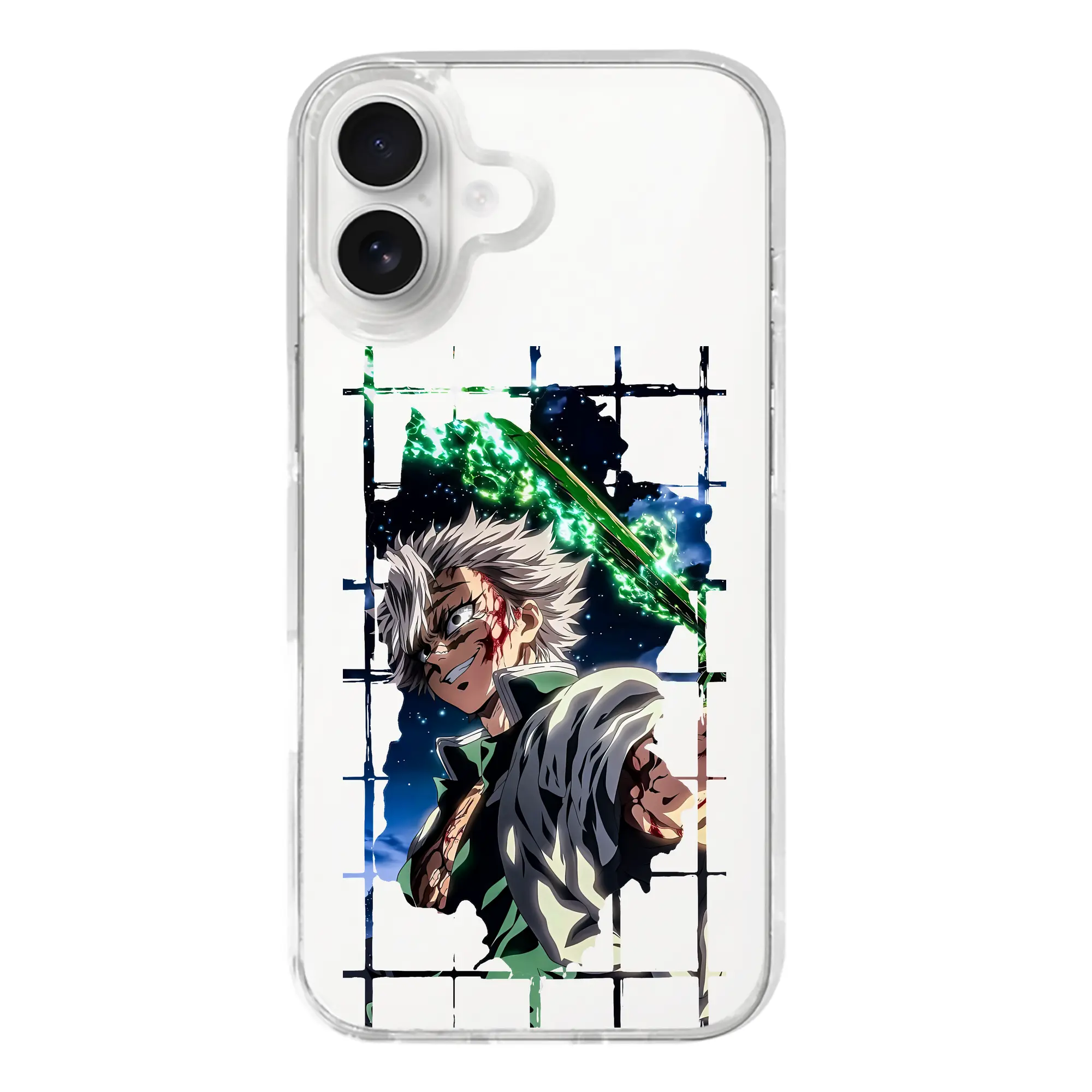 鬼滅の刃 グッズ,不死川 実弥 - iPhone 17シリーズ 透明スマホケース – 薄型・耐衝撃・精密フィット保護カバー